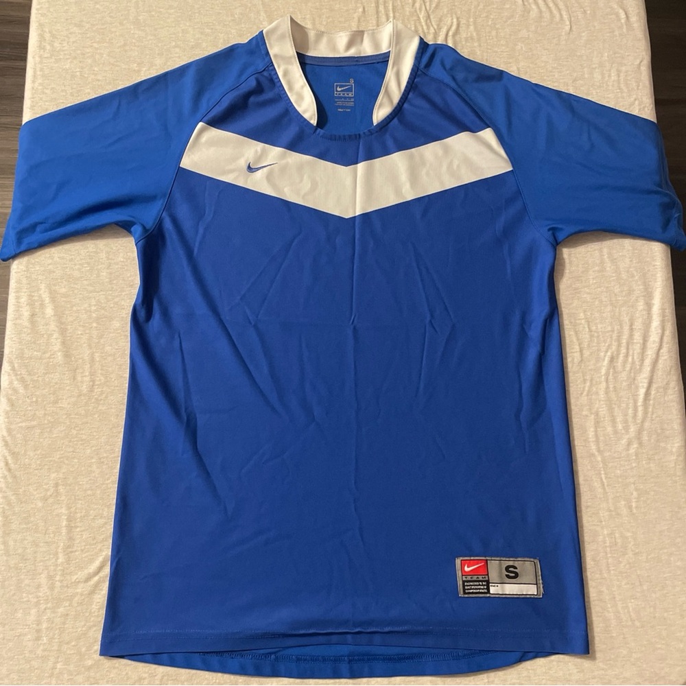 Nike Men's Blue and White Jersey